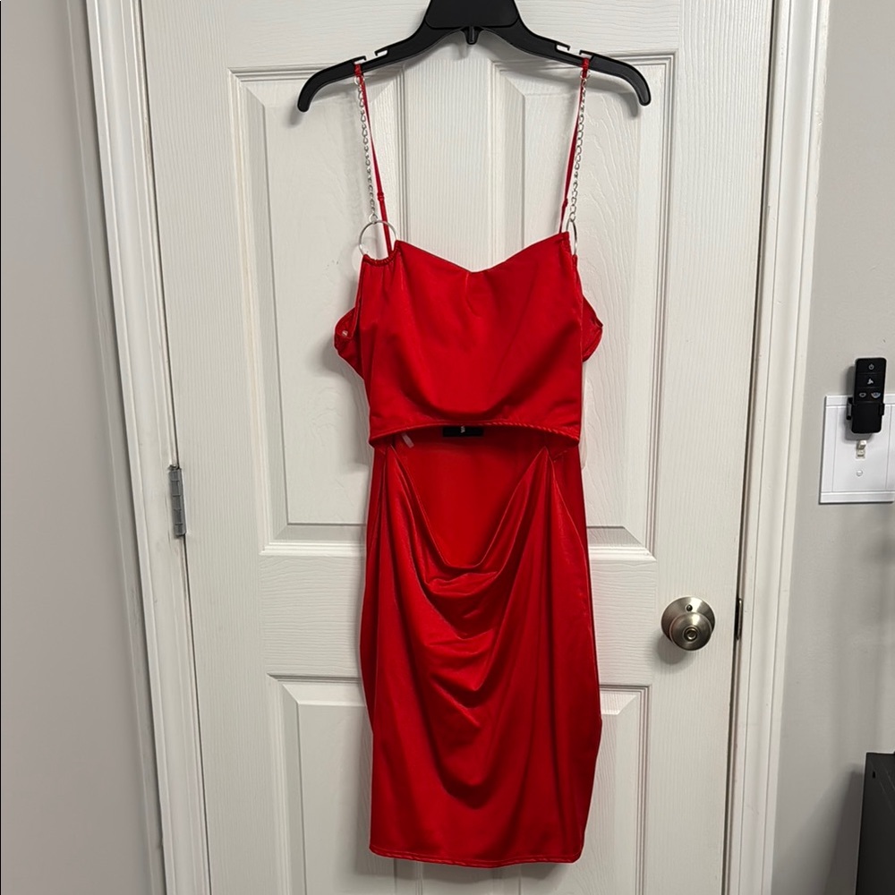 Elegant Red Women's Dress